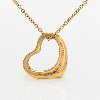 Tiffany & Co, Elsa Peretti, an 18K gold necklace, "Open Heart",.