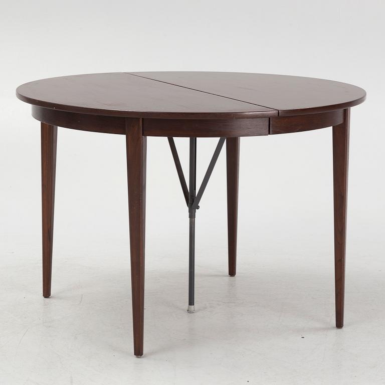 Six 'Della' chairs, Danmark, sold at IKEA, 1960's, and two similar chairs and a mid 20th century dining table.