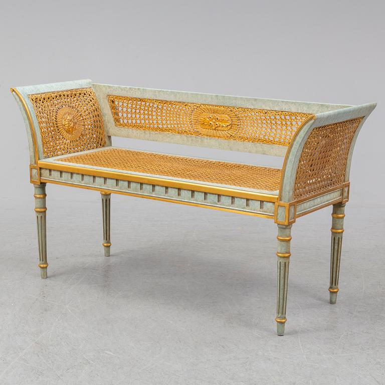 A 20th century Louis XVI-style bench.