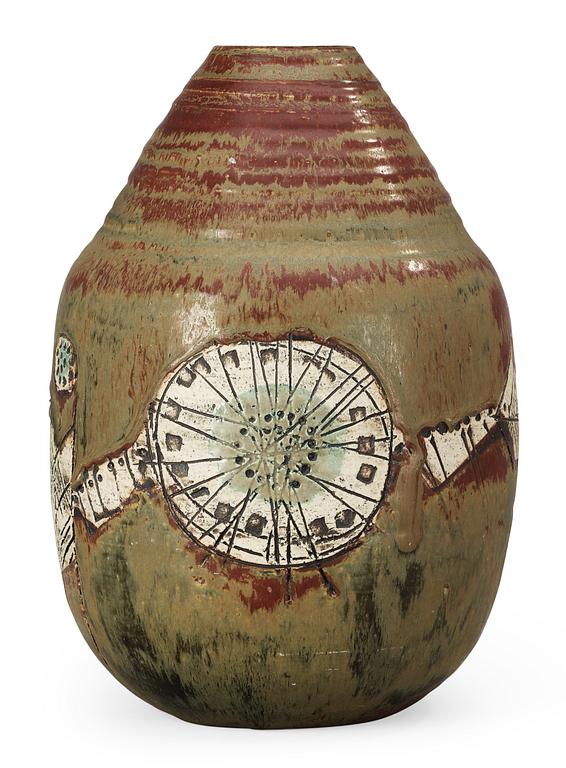 A Lisa Larsson stoneware vase, Gustavsberg Studio 1950's.