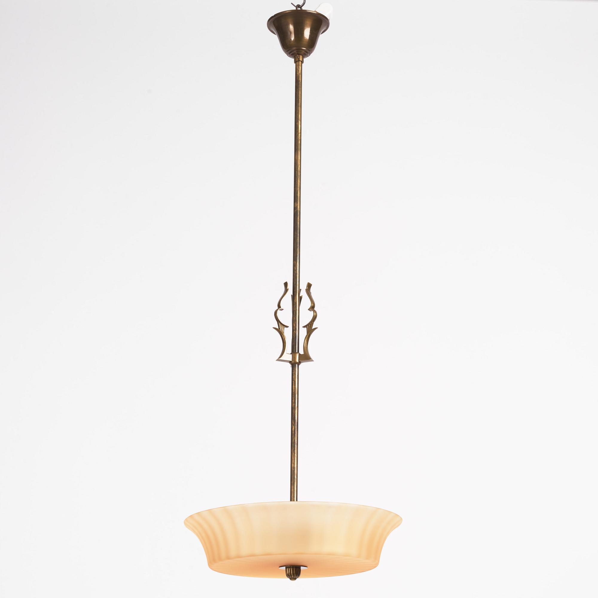 Erik Tidstrand, taklampa, modell "27261", Nordiska Kompaniet, 1929-30.