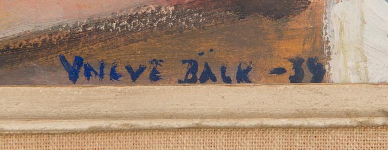 Yngve Bäck, oil on paper, signed and dated 1939.