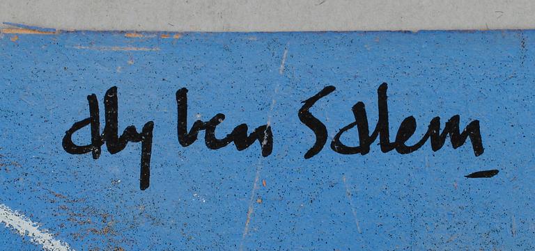 ALY BEN SALEM, gouache, signerad, 27 x 22 cm.