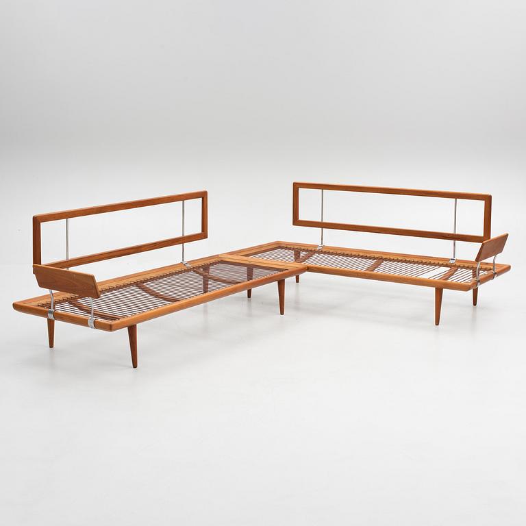 Peter Hvidt & Orla Mølgaard Nielsen, a pair of "Minerva"sofas, France & Son, Denmark.