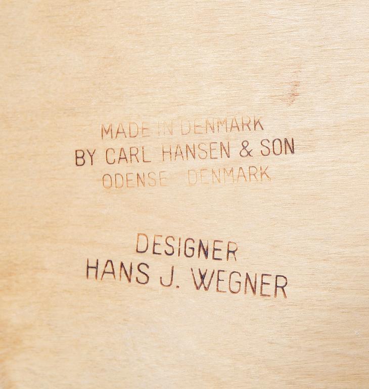 STOLAR, 4 st, "CH 30", Hans Wegner för Andreas Tuck och Carl Hansen, Danmark, 1950-/1960-tal.