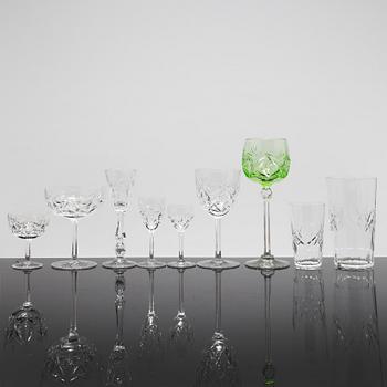 GLASSERVIS, 91 delar, 1900-tal.