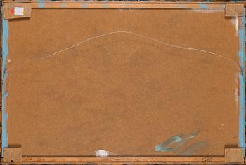 Juha Soisalo, oil on board, signed and dated -72.