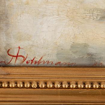 AUGUSTA DOHLMANN, oil on canvas, signed and dated -89.