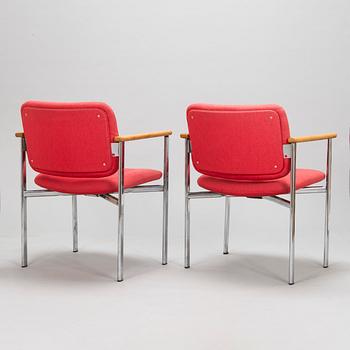 Ilmari Tapiovaara, a pair of 1970s 'Kiki' armchairs, model 08952, Asko.