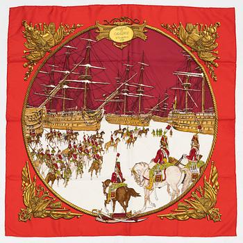 Hermès, scarf, "Marine et Cavalerie".