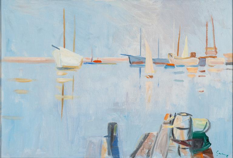 CARL GUNNE, oil canvas, signed.