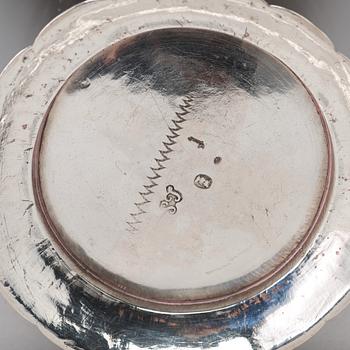 Lorens Stabeus, bägare, silver, Stockholm 1755.