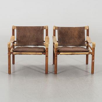 ARNE NORELL, fåtöljer, ett par, "Sirocco", 1960-tal.