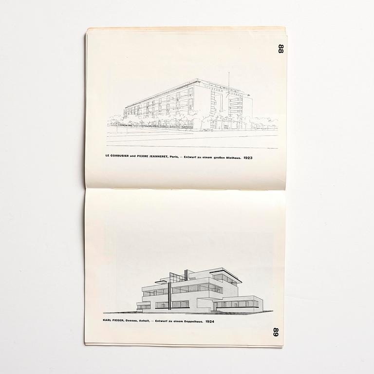 Book, Walter Gropius, "Internationale Architektur" (Bauhausbücher 1), 1927, inscribed to Gunnar Asplund.