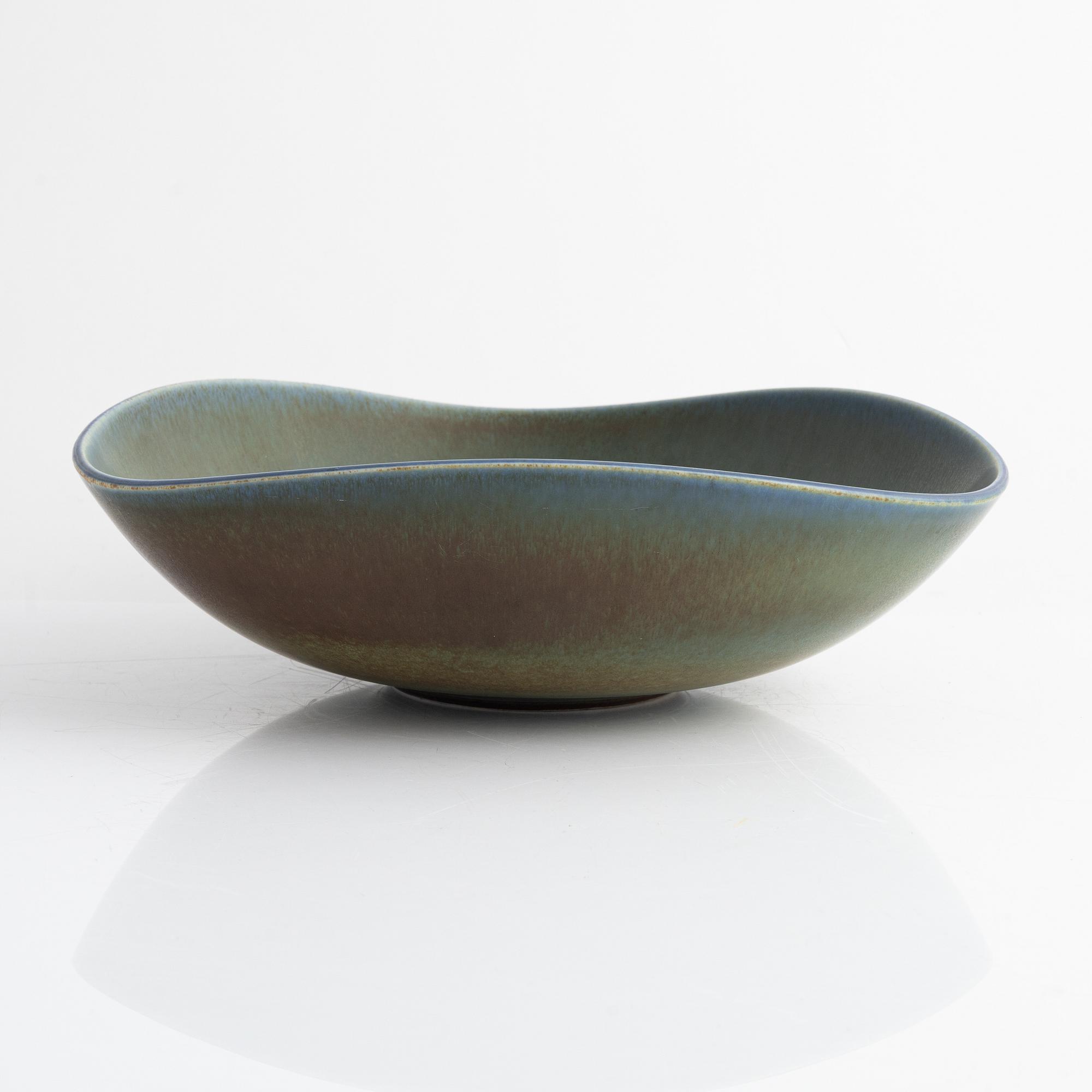 Berndt Friberg, a stoneware bowl, Gustavsbergs studio, Sweden, 1965.