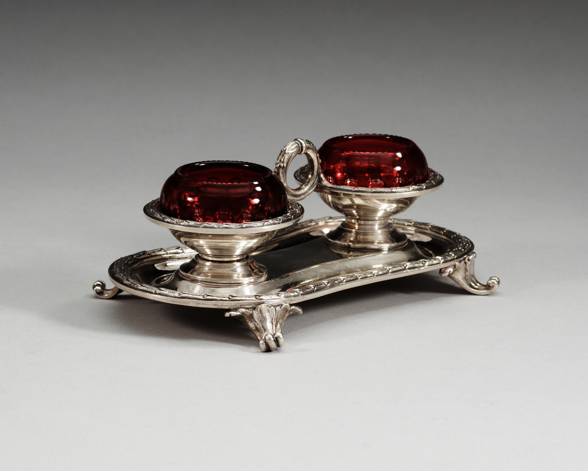 SALTKAR, av Nicols & Plinke, S:t Petersburg, 1800-talets förra hälft. Hovleverantörsmärke.