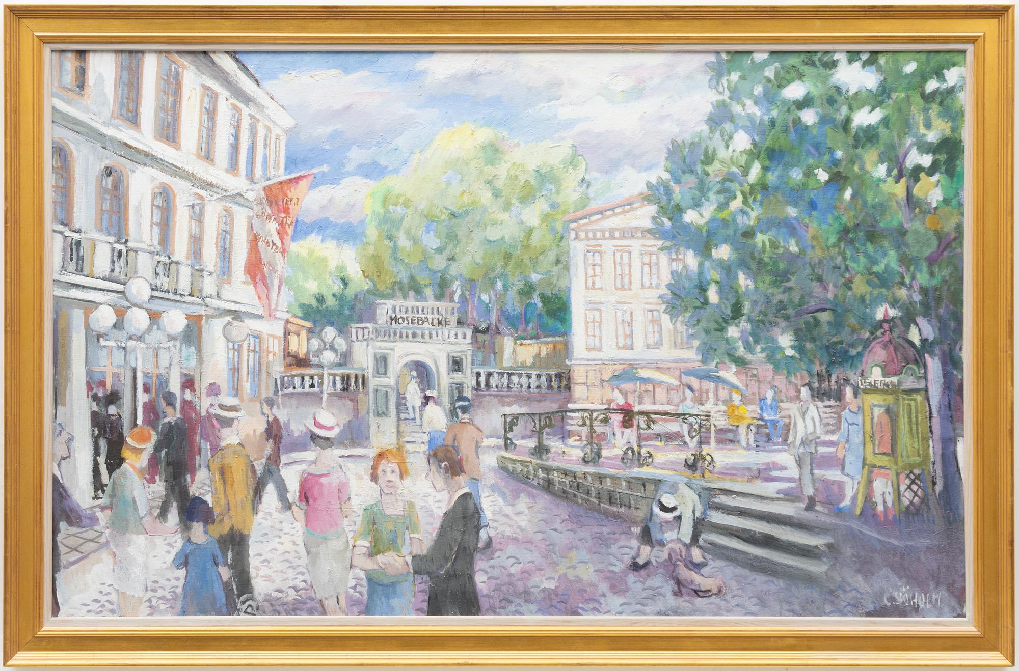 Charles Sjöholm, Mosebacke torg.