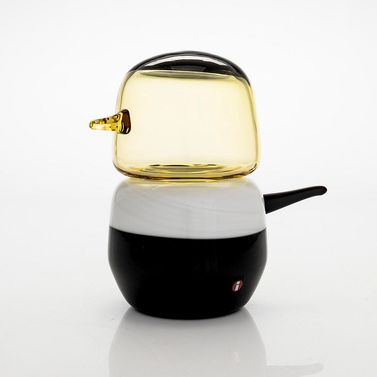 Matti Klenell, a 'Korpi Little Sister' glass bird, signed M. Klenell, Iittala.
