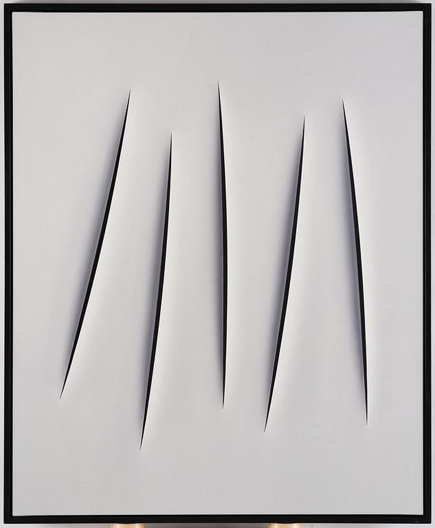 Ralf Arzt, "Trompe l'oeil Hommage à Fontana 2.0 V".