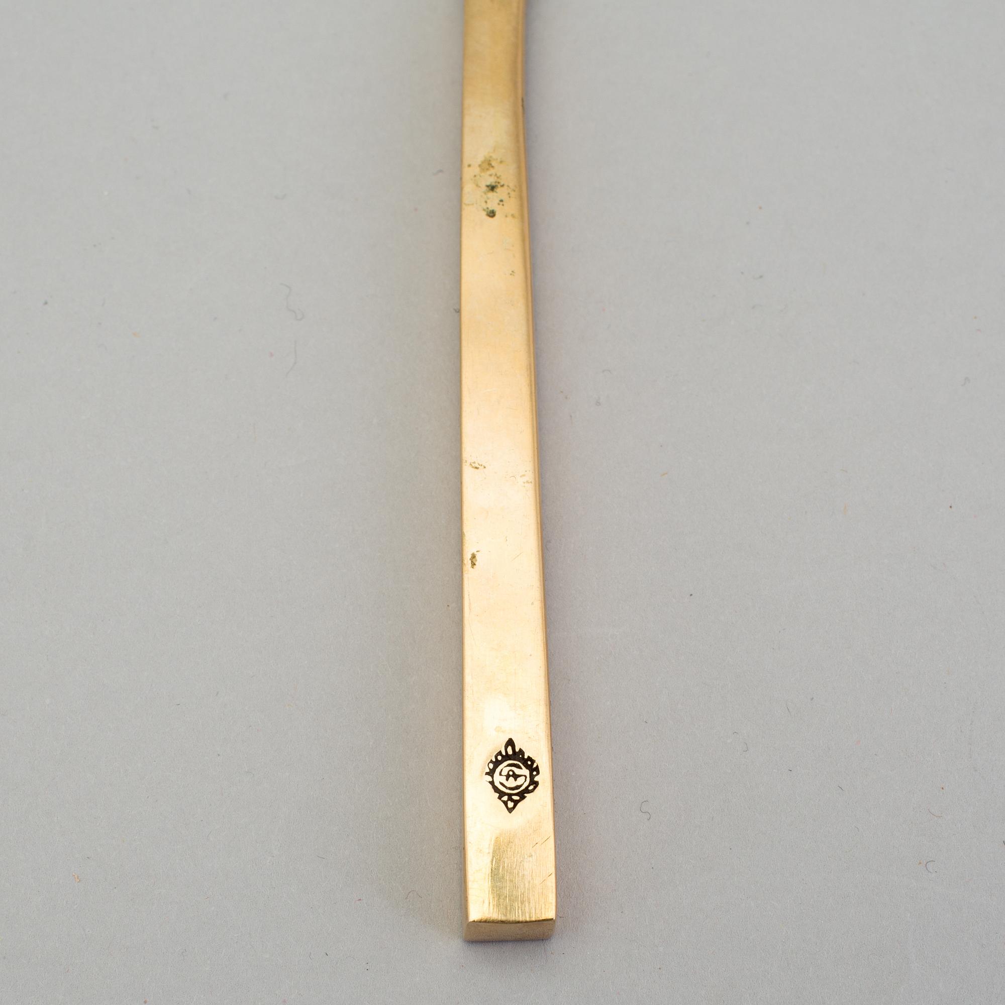 BESTICK, 67 stycken, mässing, 1900-talets andra hälft.