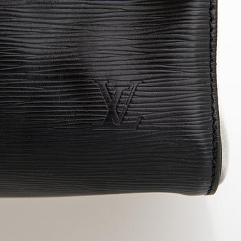 Louis Vuitton, A Black Epi Leather Keepall Bag.