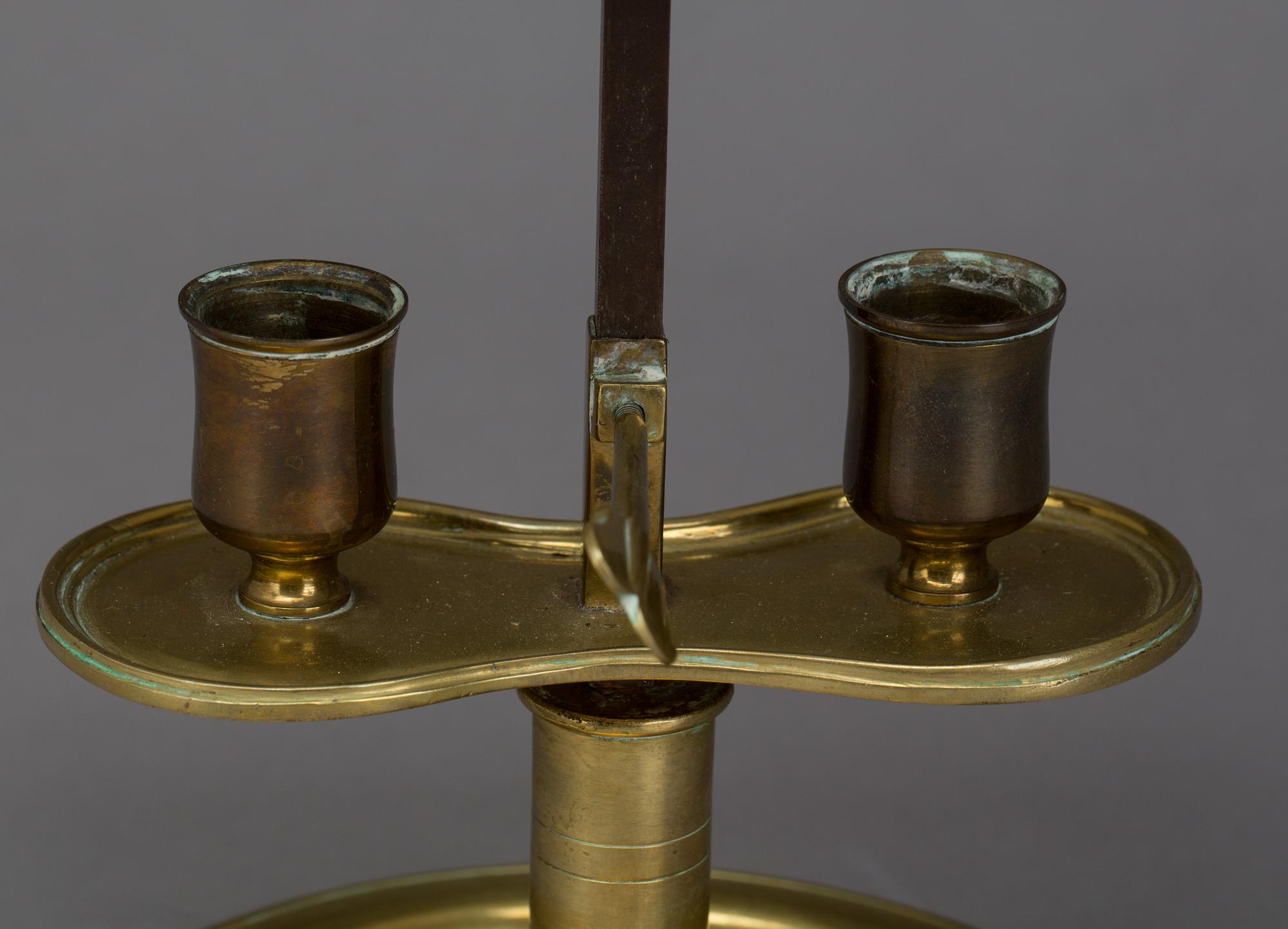 BORDSLAMPA, sk bouillottelampa. 1800-tal.