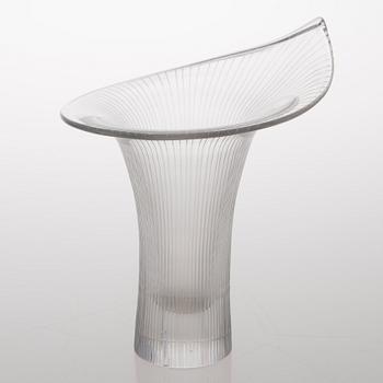 TAPIO WIRKKALA, VAS, glas, "Kantarell", signerad Tapio Wirkkala Iittala -56.
