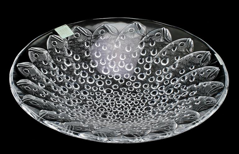 SKÅLFAT, glas, Lalique, etikettmärkt.