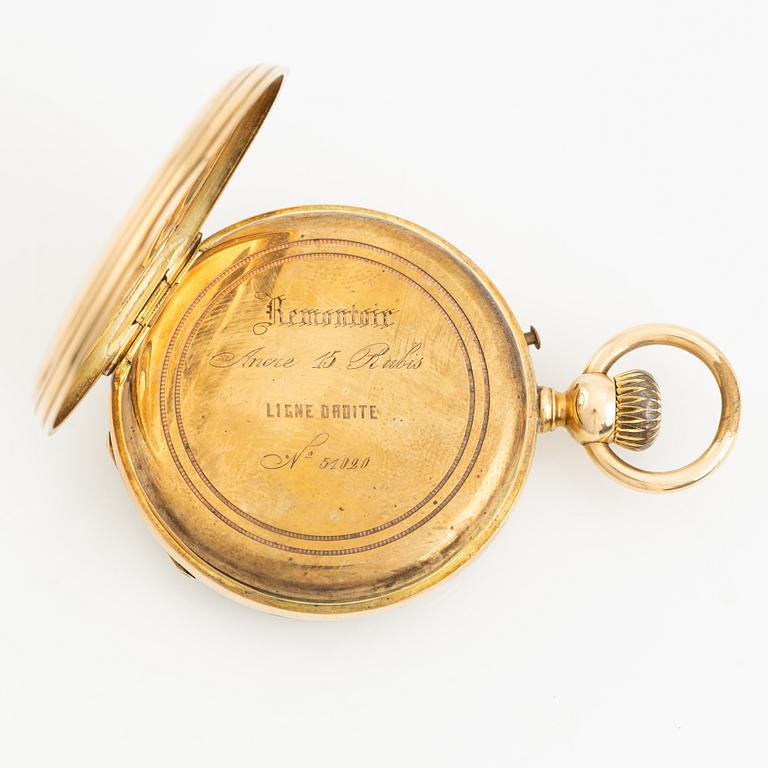 Fickur, 14K guld, 47 mm.