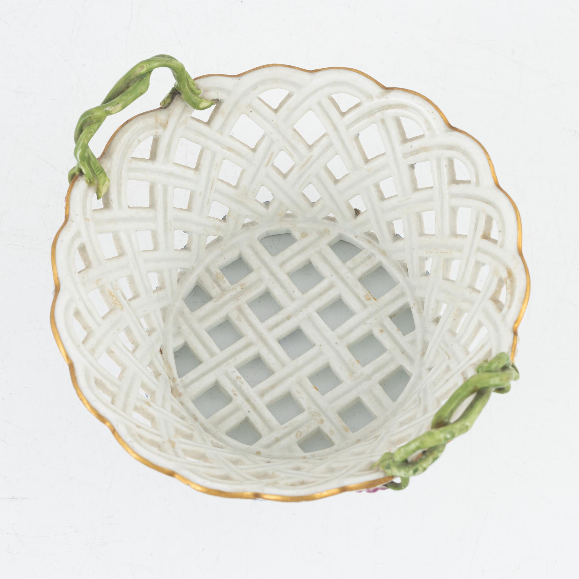 Gallerskål, porslin, Meissen, Punktzeit (1756-1773).