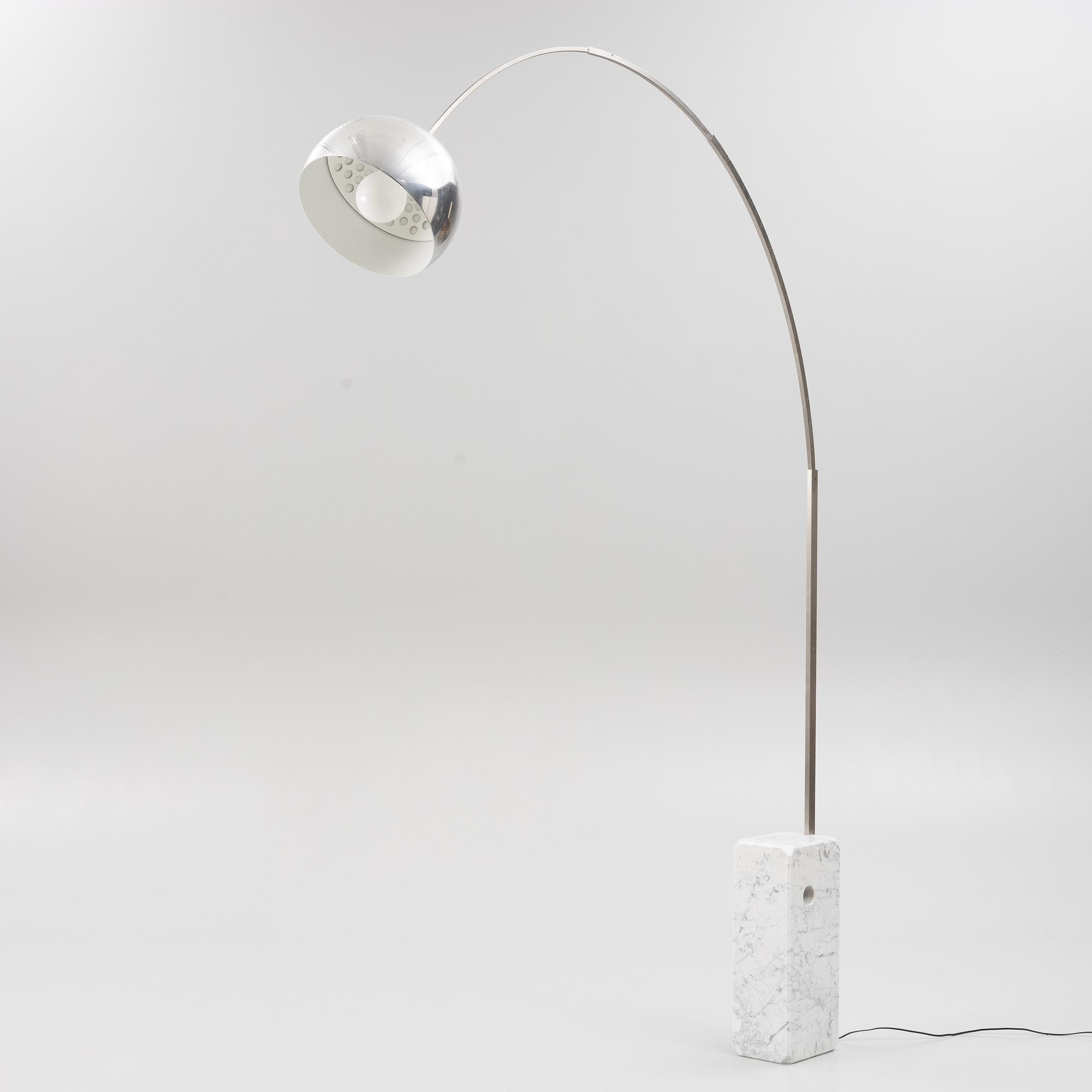 Achille & Pier Castiglioni, an 'Arco' floor lamp, Flos, Italy.