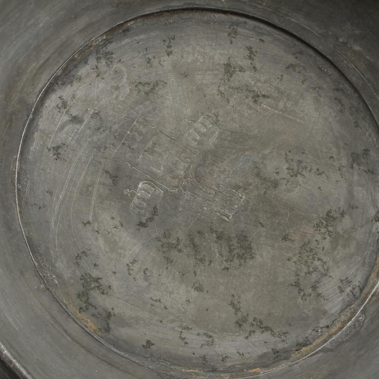 TENNSTOP, 3 st, tenn, 1800-tal.