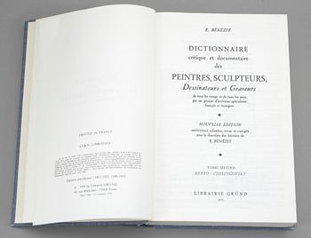 BÖCKER, 10 vol, Dictionnaire des peintres, sculpteurs, dessinateurs, et graveurs, E.Benezit, Librarie Gründ, Paris 1976.