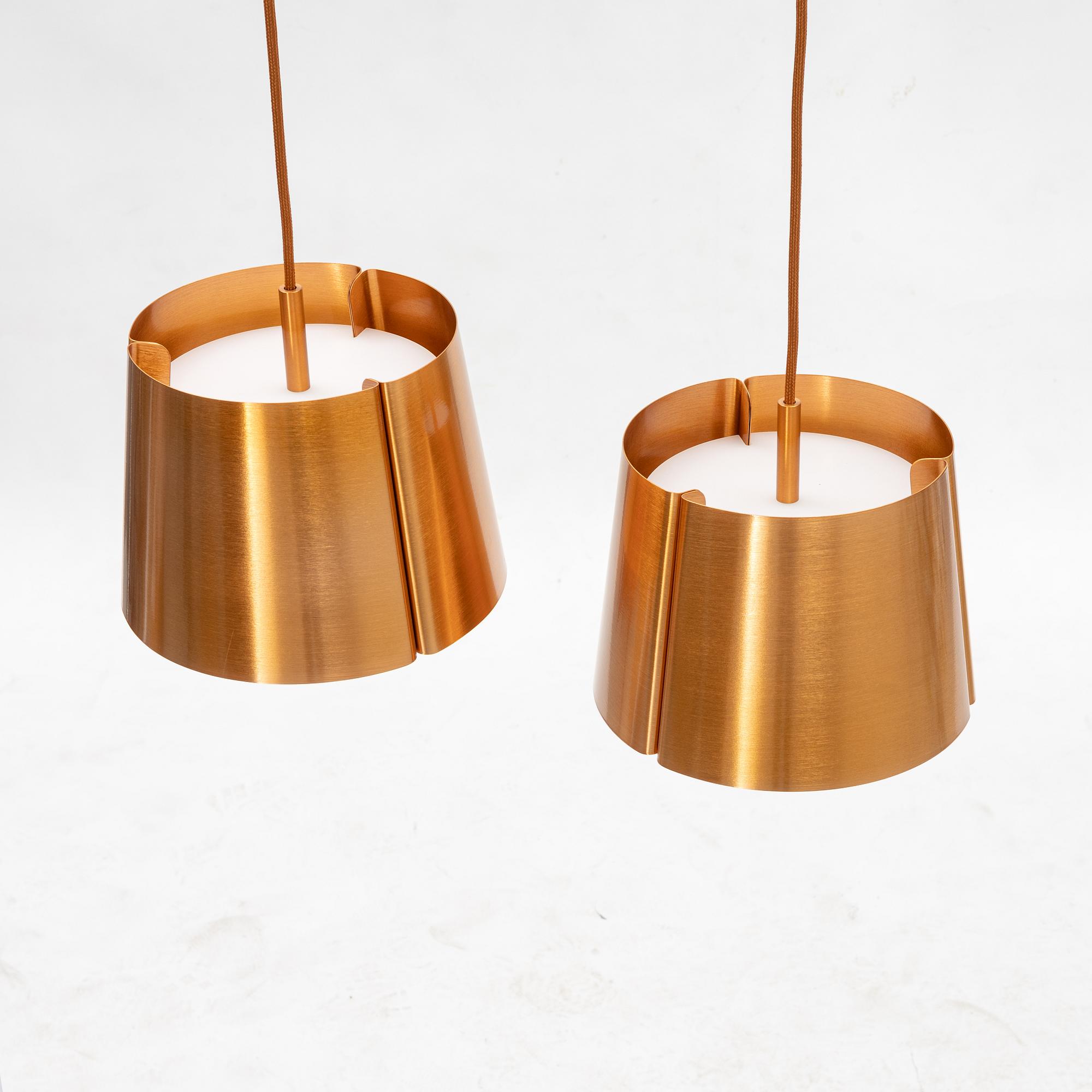 Jonas Lindvall, a pair of 'W124S1' ceiling lamps, Wästberg.