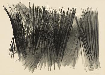 Hans Hartung. Litograph. Signed Hans Hartung.