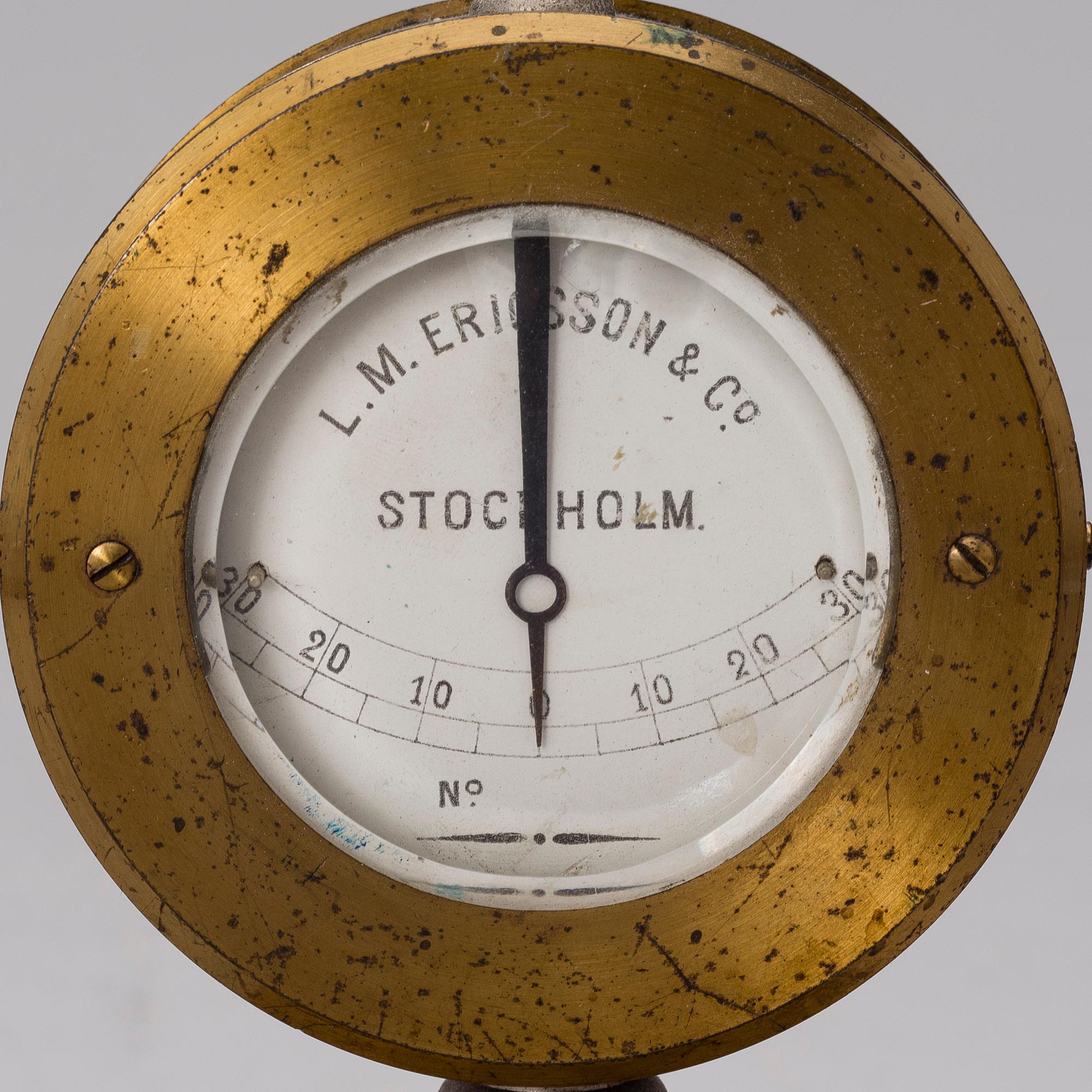 TELEGRAPH INSTRUMENTS, 3 pcs, Sweden, turn of the 20th century.