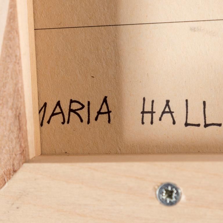 MARIA HALL,  olja på pannå, signerad a tergo.