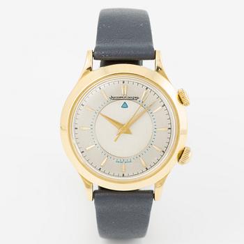 Jaeger-LeCoultre, Memovox, wristwatch, 33.5 mm.