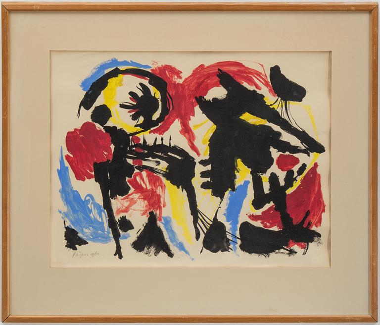 HERMAN REIJERS, mixed media. Signed and dated 1960.