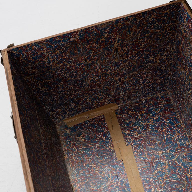 A Swedish baroque chest, circa 1700.