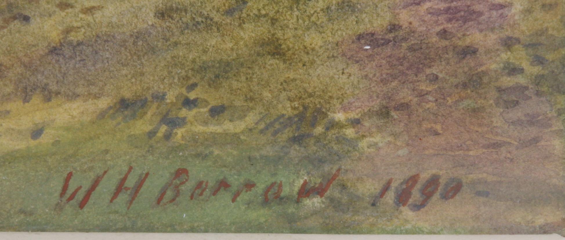 WILLIAM HENRY BORROW, akvarell, sign o dat 1890.