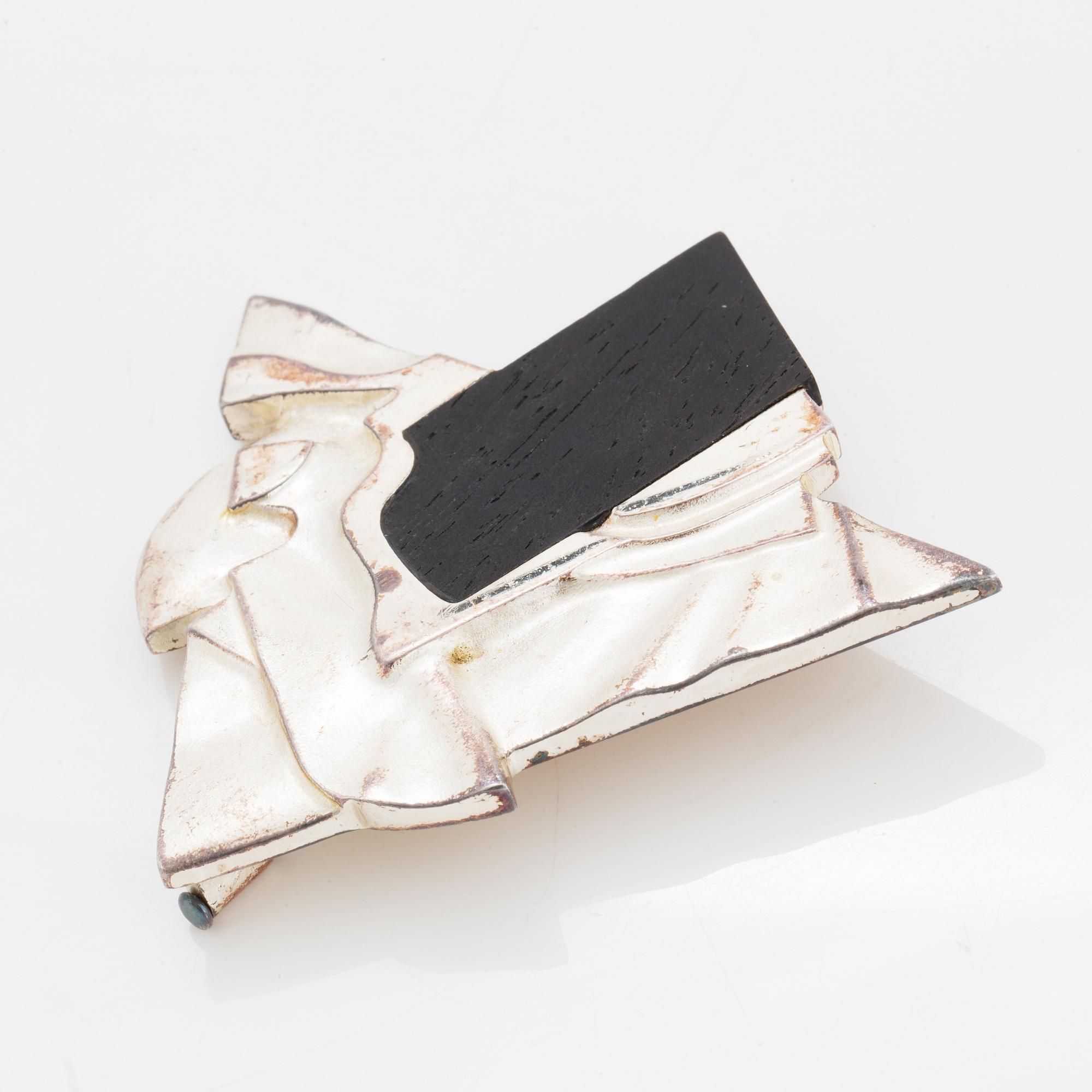 Zoltan Popovits, Lapponia necklace and brooch, silver 1988.