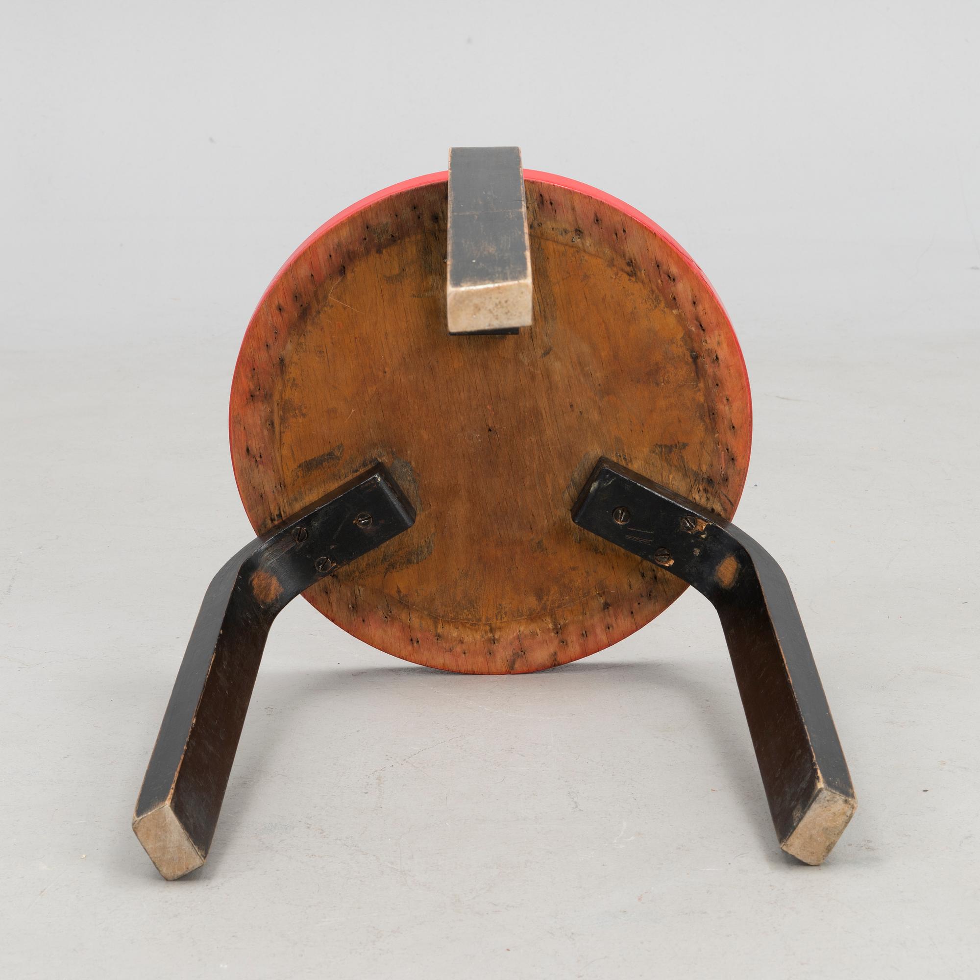 A late 1930s "60" stool for O.Y. Huonekalu-ja Rakennustyötehdas A.B. Finland.