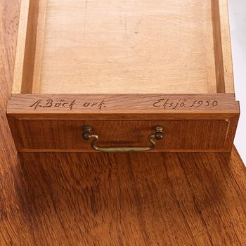 Axel Bäck, a Swedish Modern mahogany veneered sideboard, Eksjö Möbelfabrik, Sweden 1950, signed.