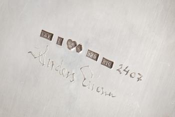 KANNA samt SKÅL, sterlingsilver. Anders Ericsson, Kristianstad, 1976. Vikt ca.