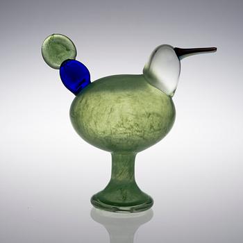 OIVA TOIKKA, A BIRD. Kiikkuri. Signed O. Toikka, Mog Iittala 2015.