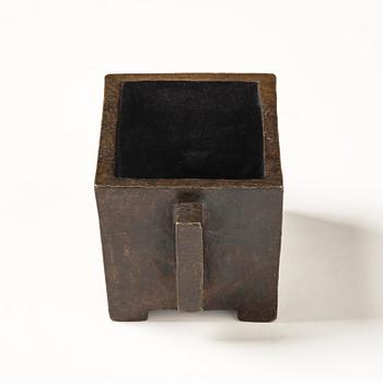 Rökelsekar, brons, Qingdynastin, Xuandes märke.