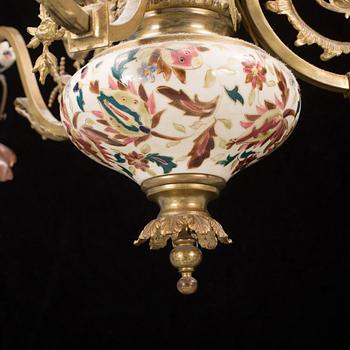 An early 1900s ceiling light.