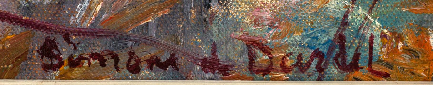 SIMONE DE DARDEL, oil on panel signed.