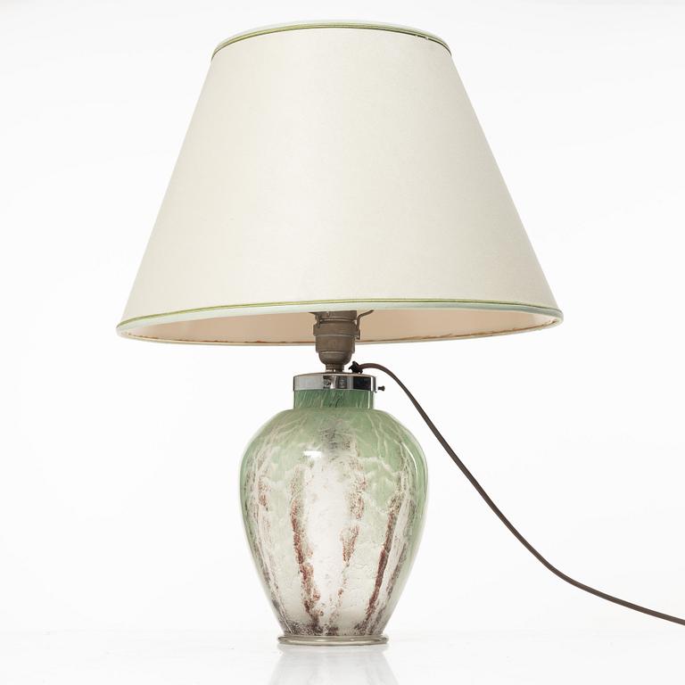 Karl Wiedmann, an "Ikora" table lamp, WMF/Württembergische Metallwarenfabrik, Art Deco 1930s/1940's, Germany.